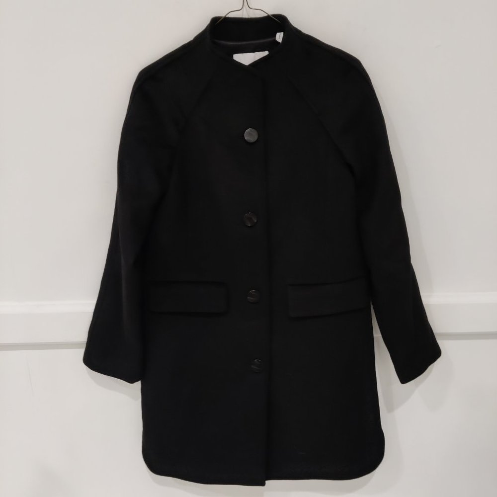 NWoT Lark & Ro Women's Single Breasted Wool Blend Pea Coat Size 0 $130 BB312